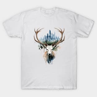 Stag Deer Animal Beauty Nature Wildlife Discovery T-Shirt